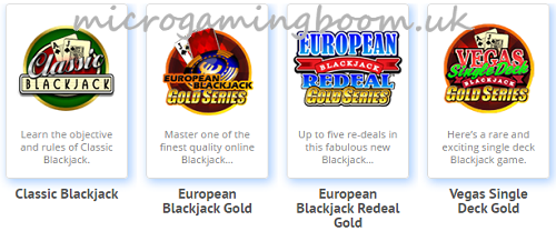 Microgaming Casinos Blackjack Games